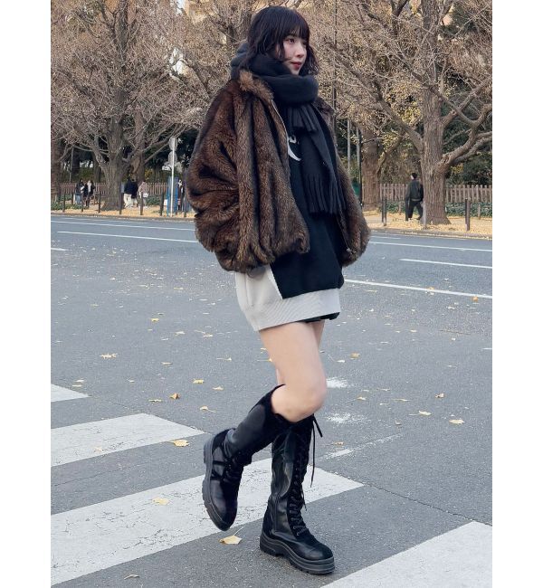 MURUA「フェイクファーブルゾン」|ブルゾン・スタジャン|