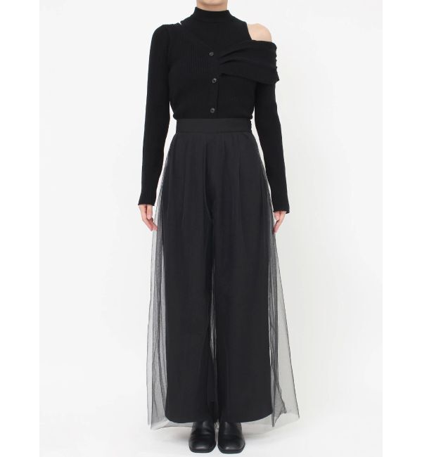 MURUA「チュールレイヤードワイドパンツ」|その他|