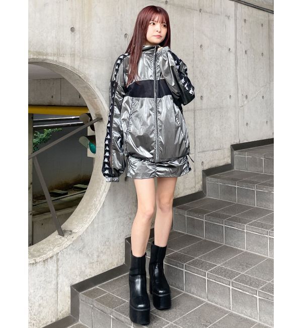 MURUA「【Kappa】シャーリングナイロンスカート【セットアップ着用可】」|スカート|