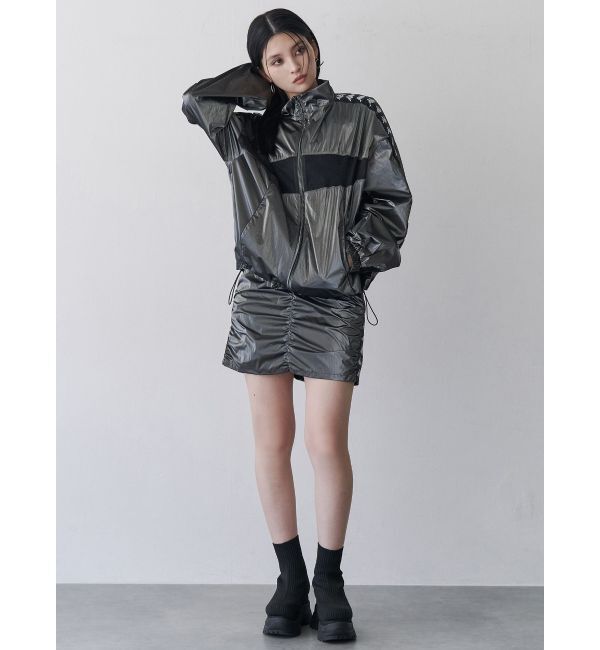 MURUA「【Kappa】シャーリングナイロンスカート【セットアップ着用可】」|スカート|