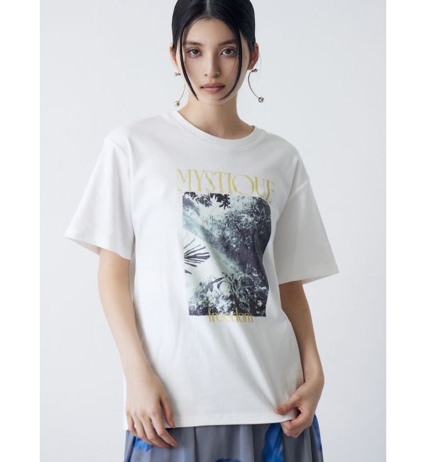 MURUA「グラフィックオーバーTシャツ」|Tシャツ・カットソー|ホワイト