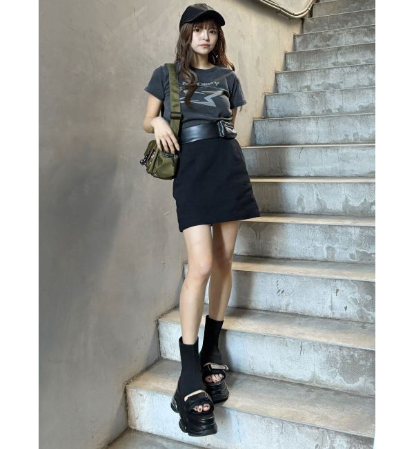 MURUA「フェイクレザーミニポケットミニスカート」|スカート|