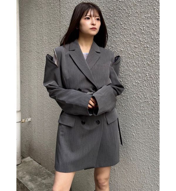 MURUA「ジャケットライクZIPミニワンピース」|ワンピース|