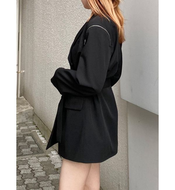 MURUA「ジャケットライクZIPミニワンピース」|ワンピース|