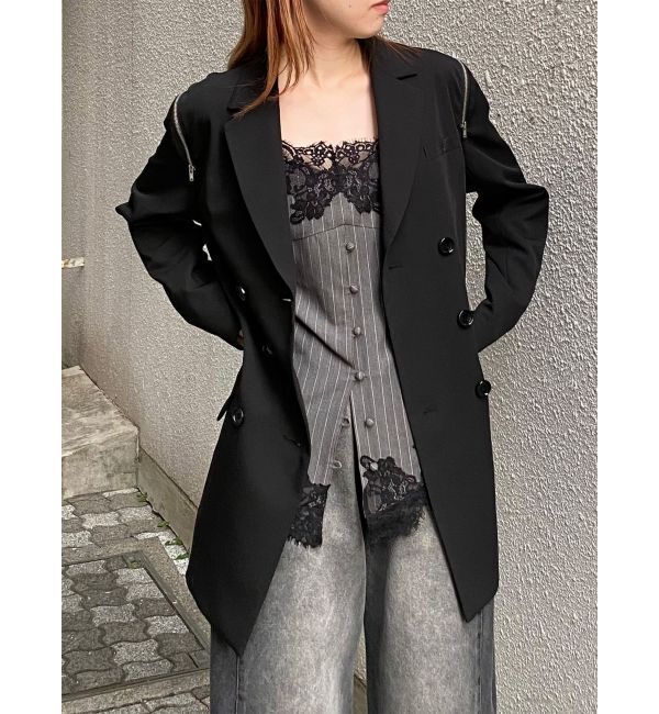 MURUA「ジャケットライクZIPミニワンピース」|ワンピース|