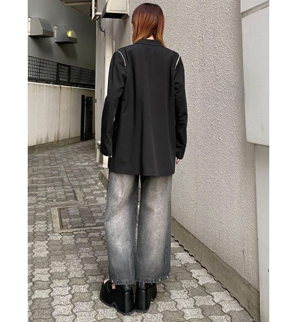 MURUA「ジャケットライクZIPミニワンピース」|ワンピース|