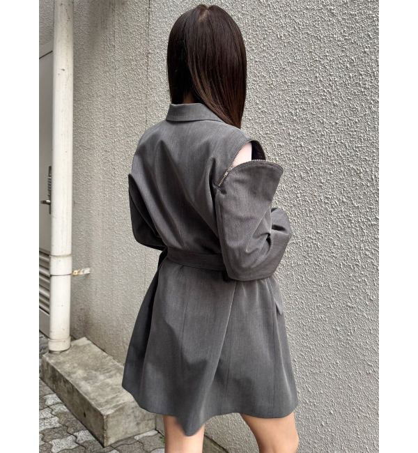 MURUA「ジャケットライクZIPミニワンピース」|ワンピース|