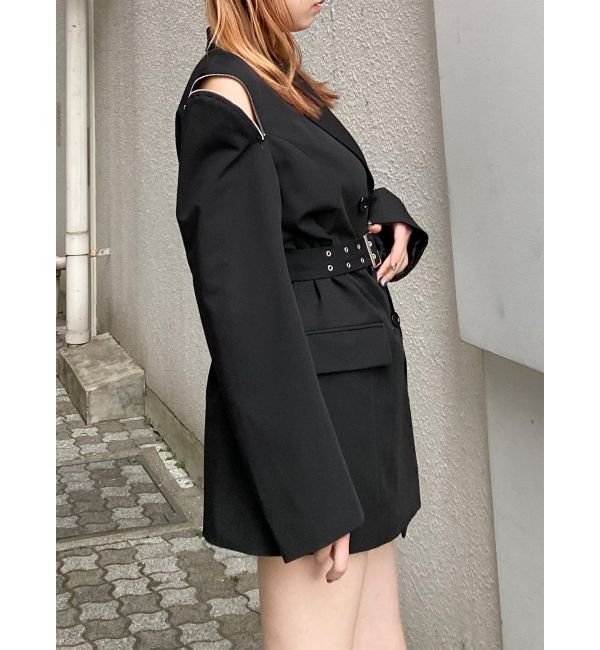 MURUA「ジャケットライクZIPミニワンピース」|ワンピース|