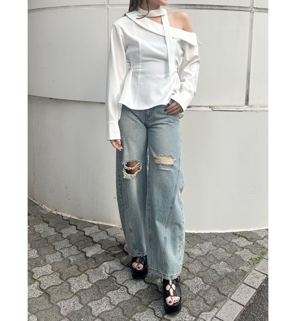 MURUA「ボウタイワンショルブラウス」|シャツ・ブラウス|