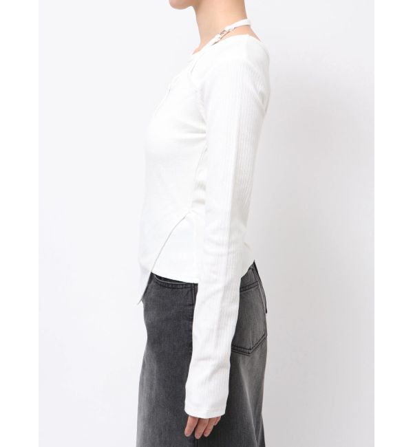 MURUA「オーバーラップトップス」|Tシャツ・カットソー|