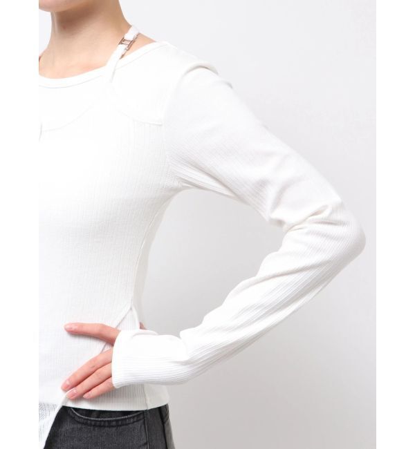 MURUA「オーバーラップトップス」|Tシャツ・カットソー|