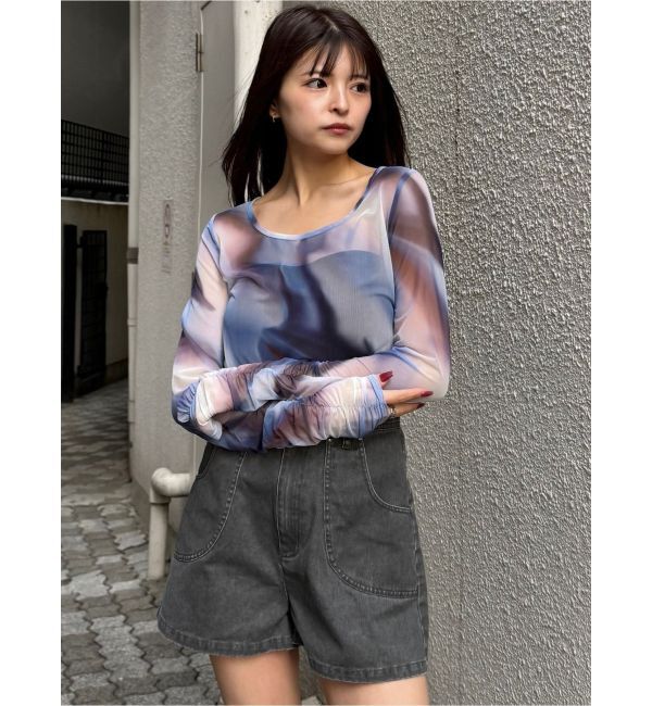 MURUA「シアートップス」|Tシャツ・カットソー|