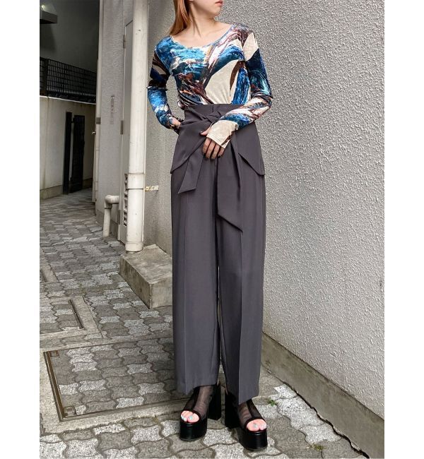 MURUA「ニュアンスプリントベロアトップス」|Tシャツ・カットソー|