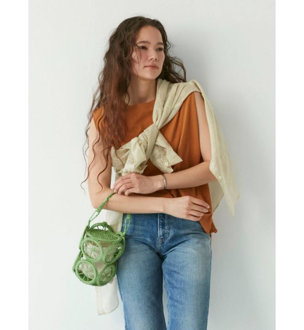 Ungrid「カラーモチーフカゴBAG」|かごバッグ|