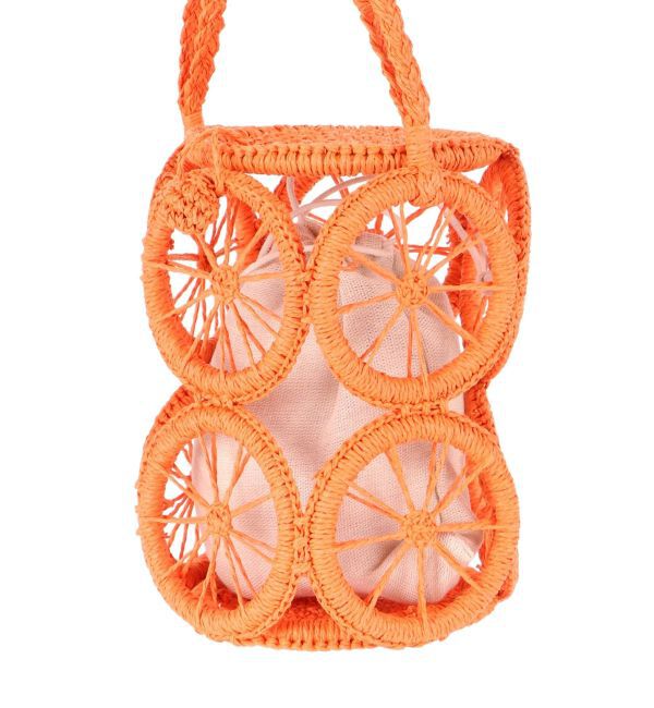 Ungrid「カラーモチーフカゴBAG」|かごバッグ|