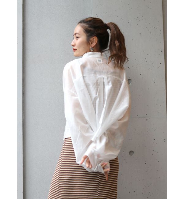 Ungrid「【WEB限定】シアーショートシャツ」|シャツ・ブラウス|