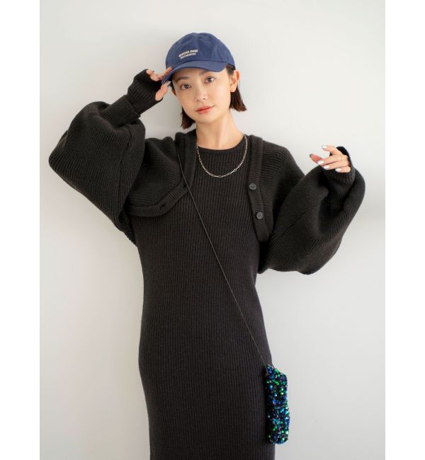 Ungrid「ボレロセットニットワンピース」|ワンピース|