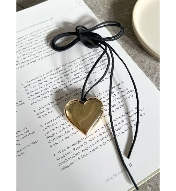 Ungrid「ハートモチーフストリングネックレス」|ネックレス|