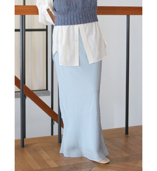 Ungrid「フィットサテンスカート」|スカート|