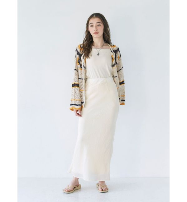 Ungrid「フィットサテンスカート」|スカート|