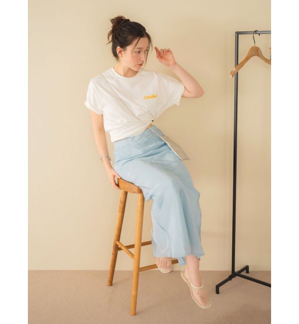 Ungrid「フィットサテンスカート」|スカート|