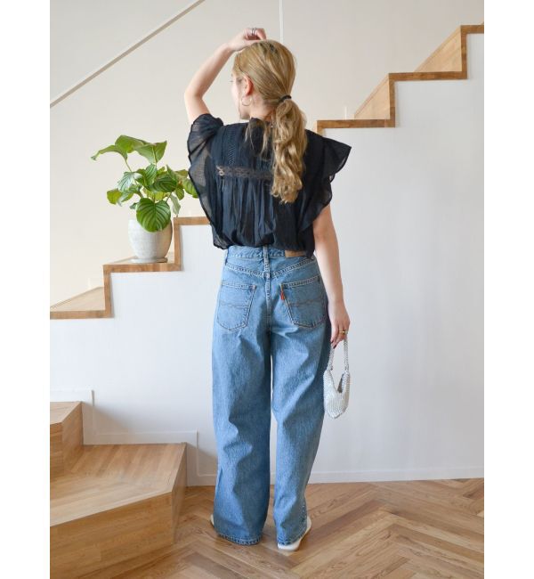 Ungrid「ビジューデザインルーズデニム」|デニム|