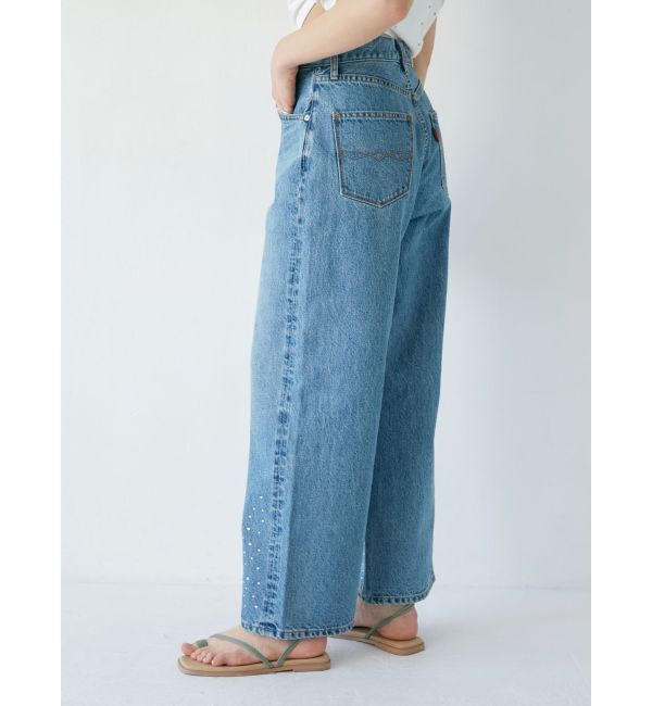 Ungrid「ビジューデザインルーズデニム」|デニム|