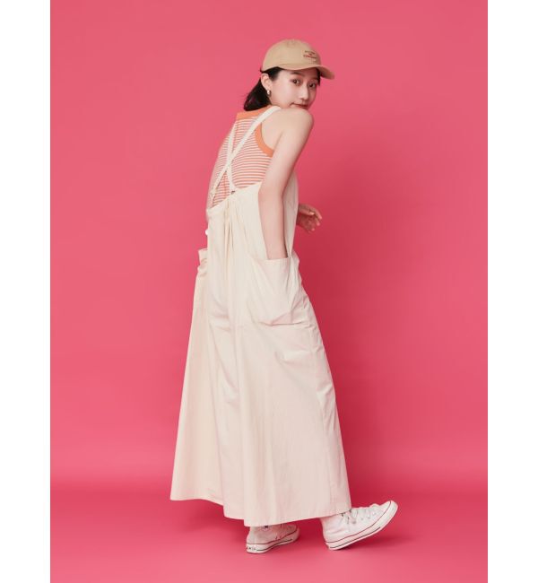 Ungrid「【WEB限定】バッククロスロンパース」|オールインワン|