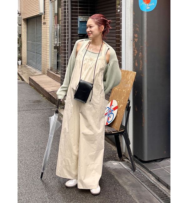 Ungrid「【WEB限定】バッククロスロンパース」|オールインワン|