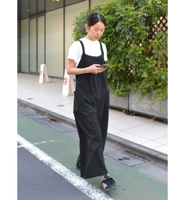 Ungrid「【WEB限定】バッククロスロンパース」|オールインワン|