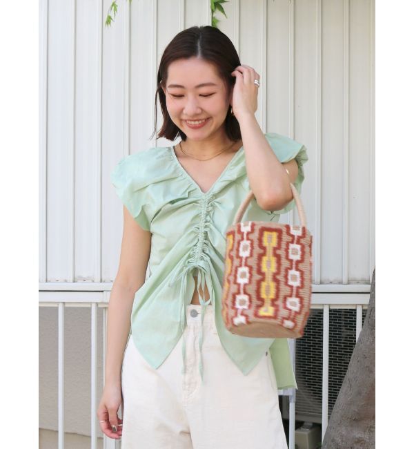 Ungrid「フロントギャザーブラウス」|シャツ・ブラウス|