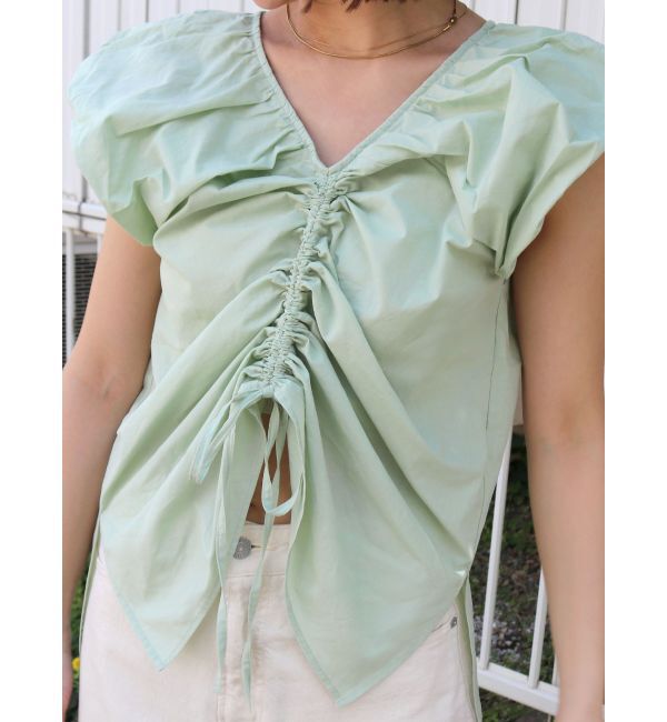 Ungrid「フロントギャザーブラウス」|シャツ・ブラウス|