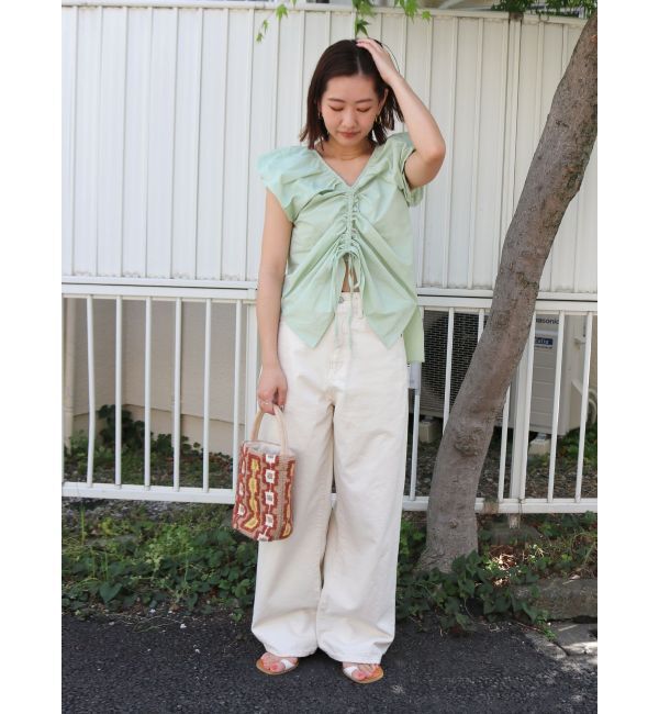 Ungrid「フロントギャザーブラウス」|シャツ・ブラウス|