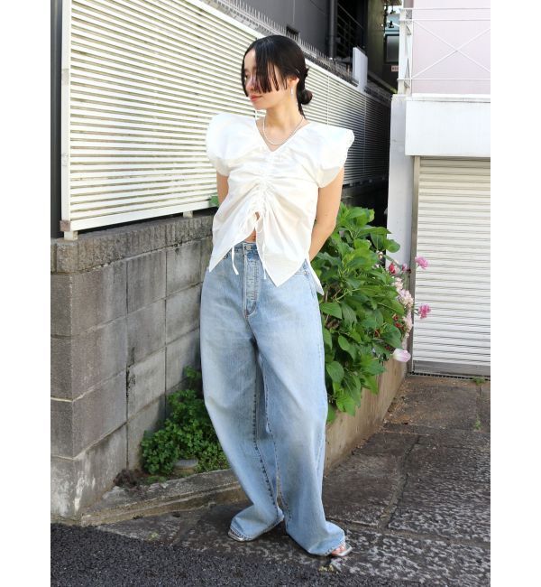 Ungrid「フロントギャザーブラウス」|シャツ・ブラウス|