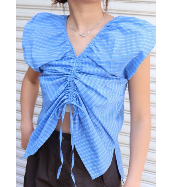 Ungrid「フロントギャザーブラウス」|シャツ・ブラウス|