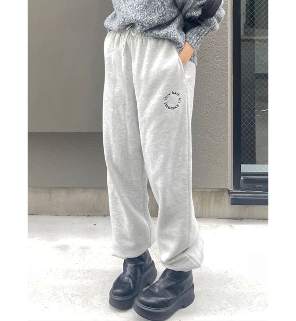 Ungrid「エンブロイダリースウェットパンツ」|その他|ライトグレー