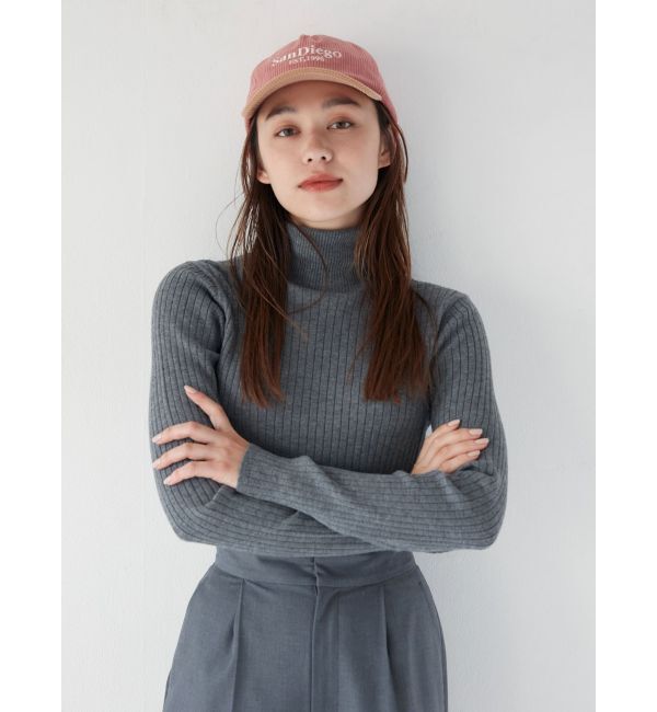 Ungrid「バイカラーコーデュロイキャップ」|キャップ・キャスケット|