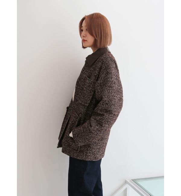 Ungrid「ジップデザインツイードブルゾン」|ブルゾン・スタジャン|