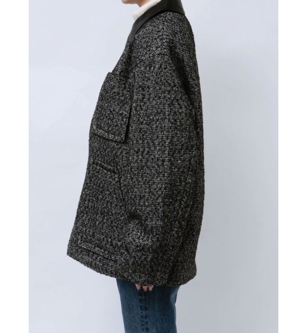 Ungrid「ジップデザインツイードブルゾン」|ブルゾン・スタジャン|