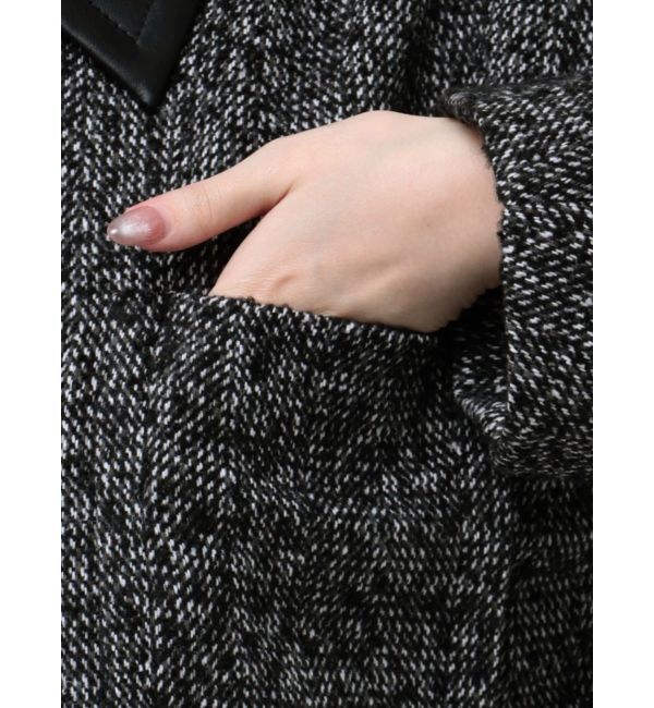 Ungrid「ジップデザインツイードブルゾン」|ブルゾン・スタジャン|