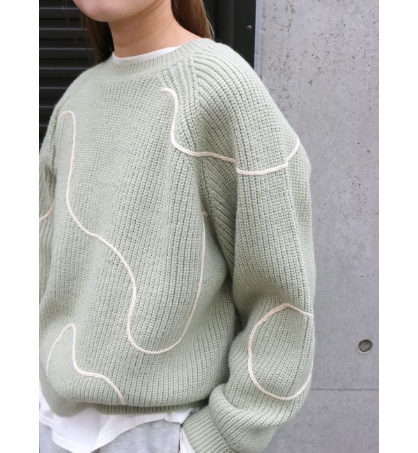 Ungrid「テープデザインルーズニット」|ニット・セーター|