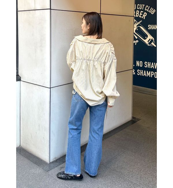 Ungrid「【WEB限定】ハイウエストフレアデニム」|デニム|