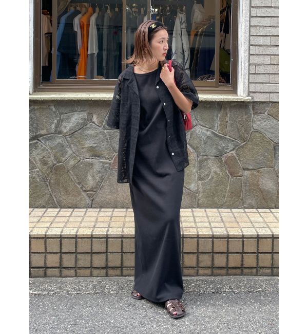 Ungrid「レース開襟ハーフスリーブシャツ」|シャツ・ブラウス|