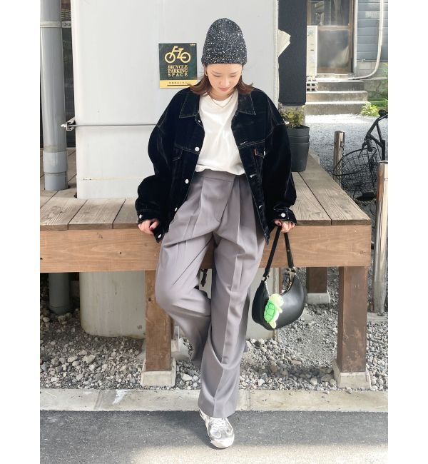 Ungrid「ウエストリメイクタックカーブパンツ」|その他|