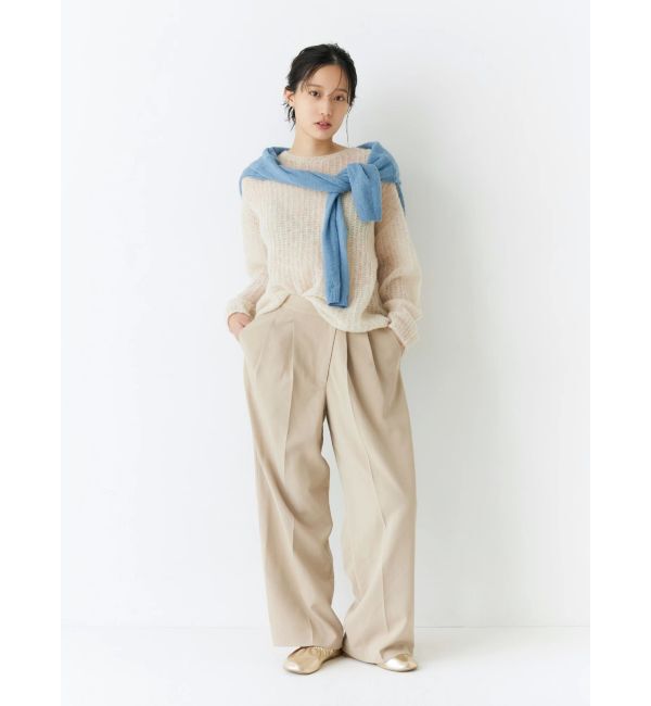 Ungrid「ウエストリメイクタックカーブパンツ」|その他|