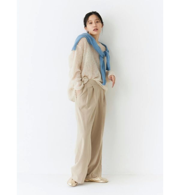 Ungrid「ウエストリメイクタックカーブパンツ」|その他|