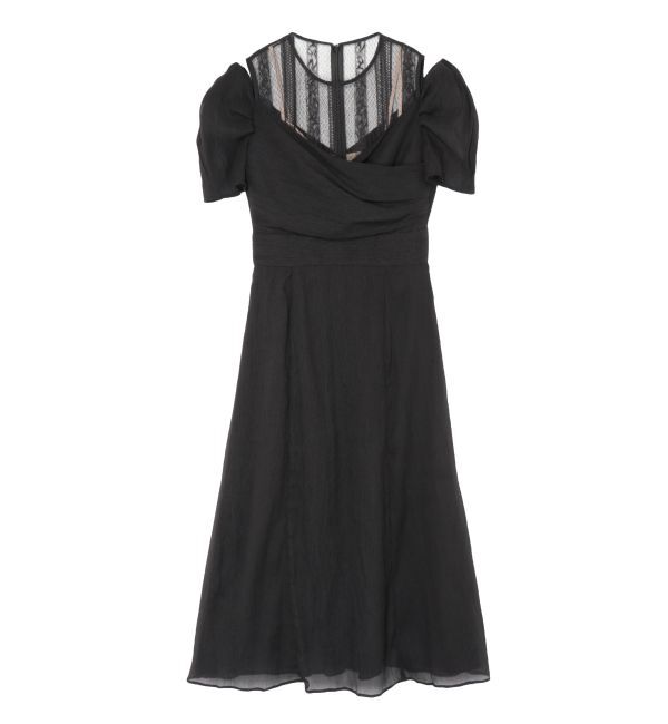 LAGUNAMOON「LADYレイヤードカシュクールワンピース」|ワンピース|ブラック