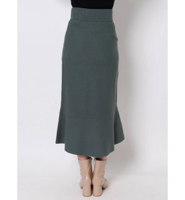 LAGUNAMOON「アシンメトリーヘムニットスカート」|スカート|