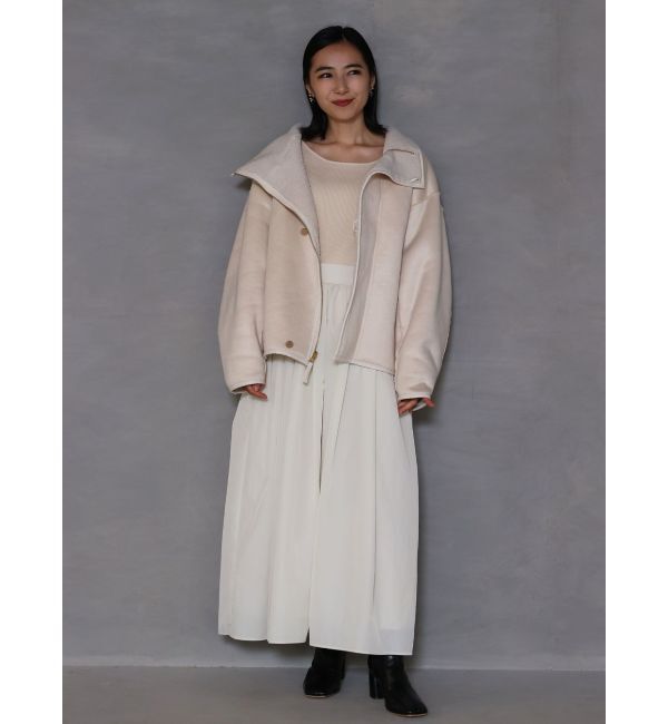 LAGUNAMOON「ドッキングタフタニットワンピース」|ワンピース|