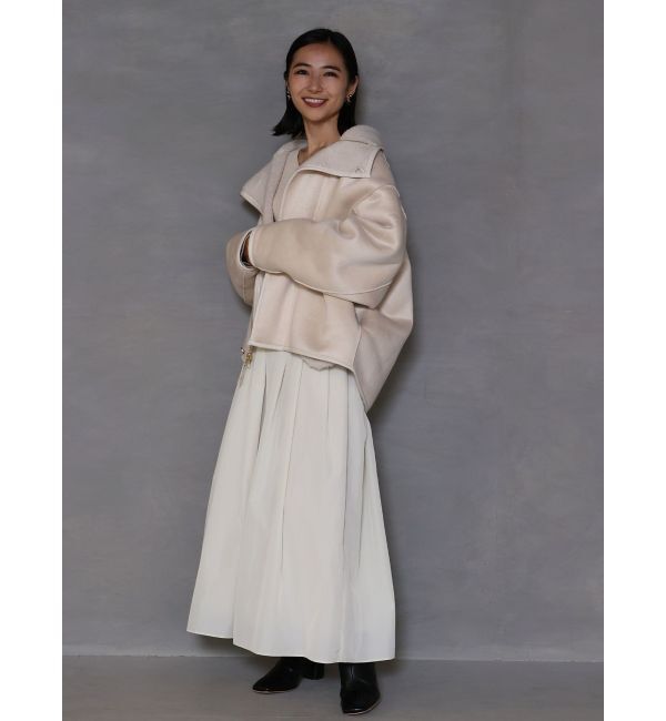 LAGUNAMOON「ドッキングタフタニットワンピース」|ワンピース|